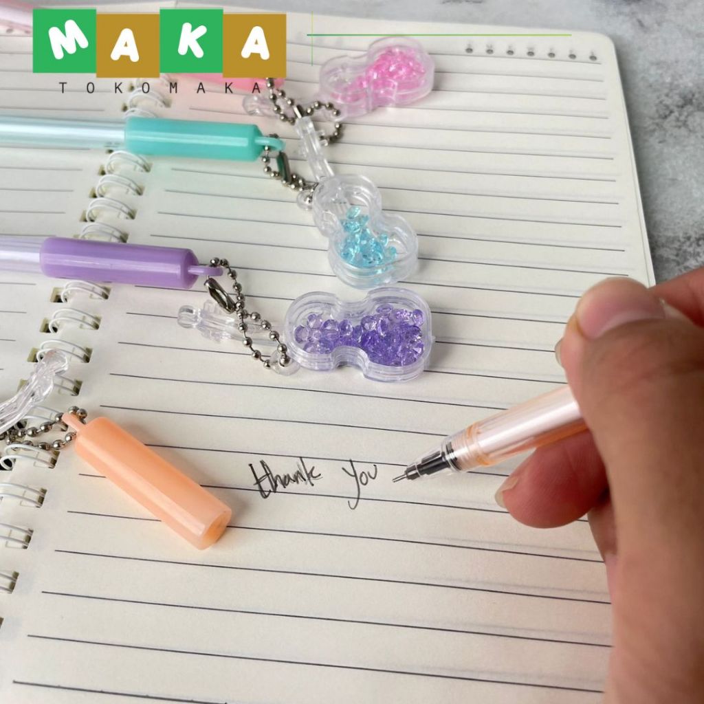 

PULPEN GANTUNGAN BIOLA BUAH MANIK PG-1094 pen gel biola pena bolpen perlengkapan alat tulis kantor sekolah