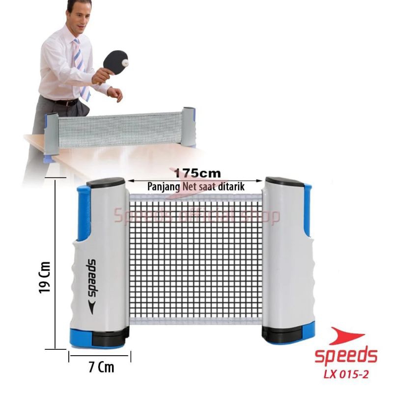 SPEEDS Net pingpong portable | jaring net tenis meja pingpong Portable original tennis ball net 015-