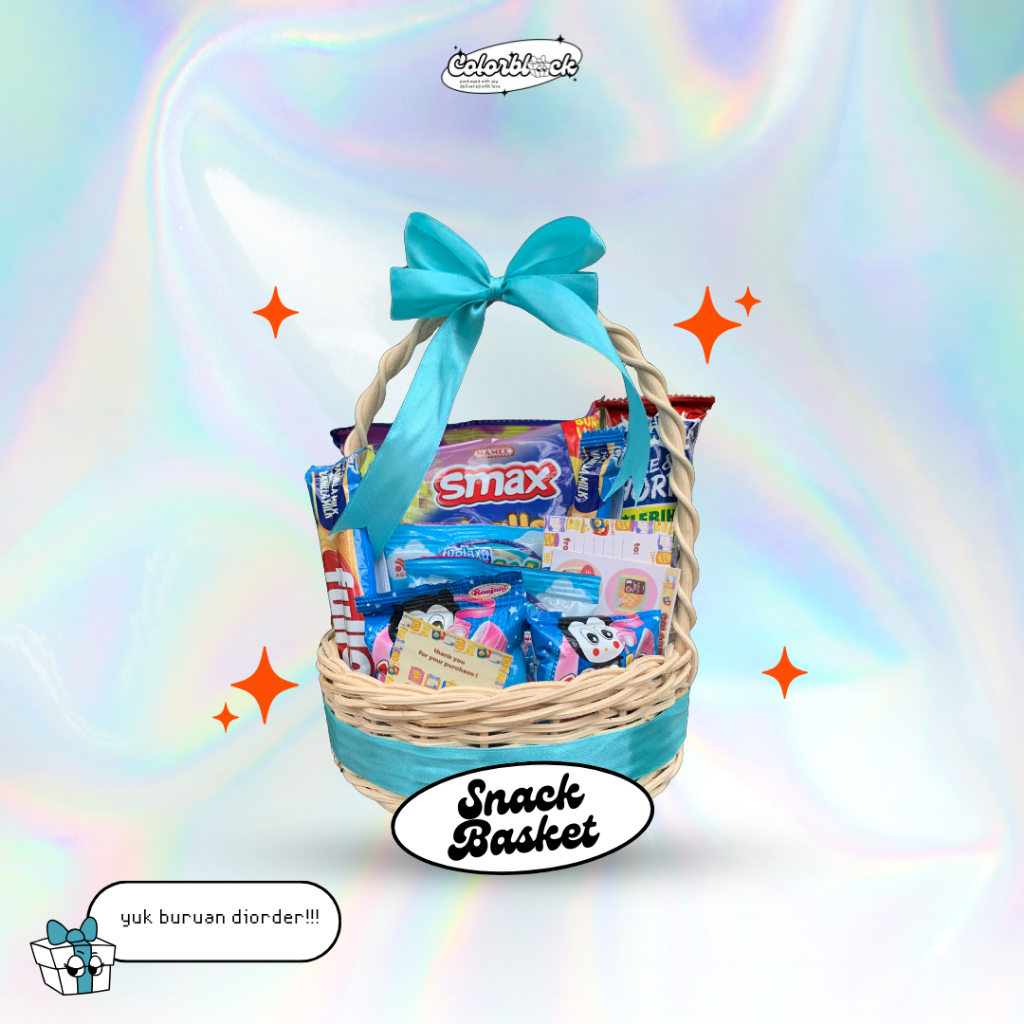 

Blue Snack Basket/Gift Box Snack/Kado Wisuda/Kado Ulang Tahun