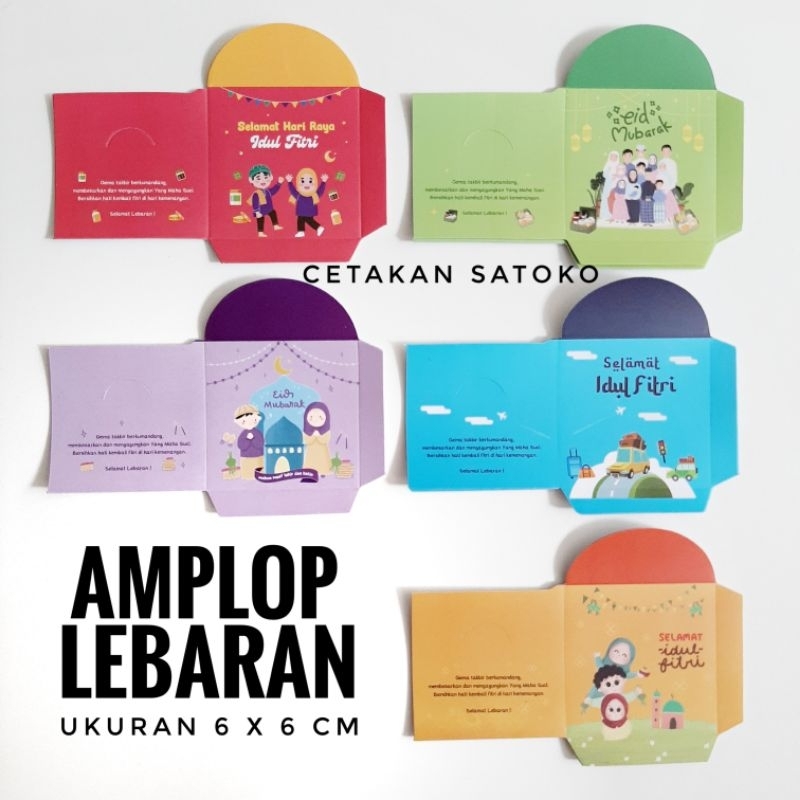 

Amplop Lebaran Mini 6x6 cm 25 pcs