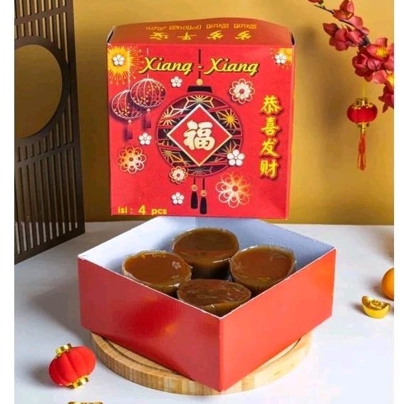 

Xiang xiang kue bakul keranjang Medan isi 4 pcs homemade industry kue parsel parcel hampers imlek sincia