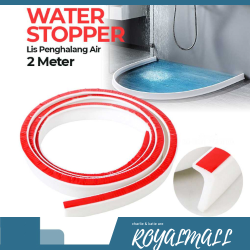 Lis Penghalang Air Sealing Strips Water Stopper Bar Silikon 2M / Lis Seal Karet Alas penghalang pena