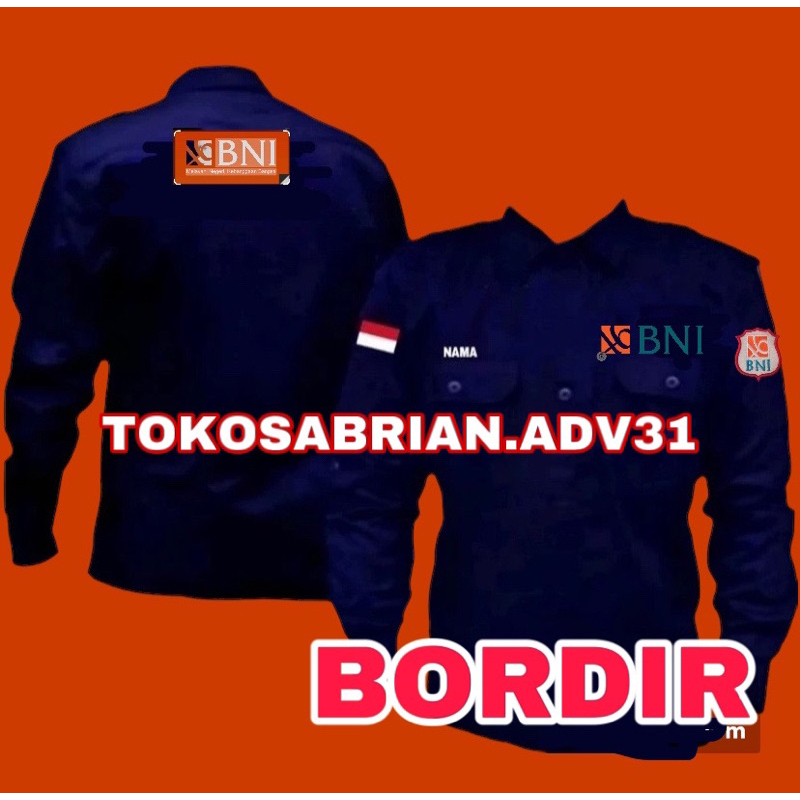 KEMEJA BANK BNI SERAGAM BNI BAJU BNI PDH BNI