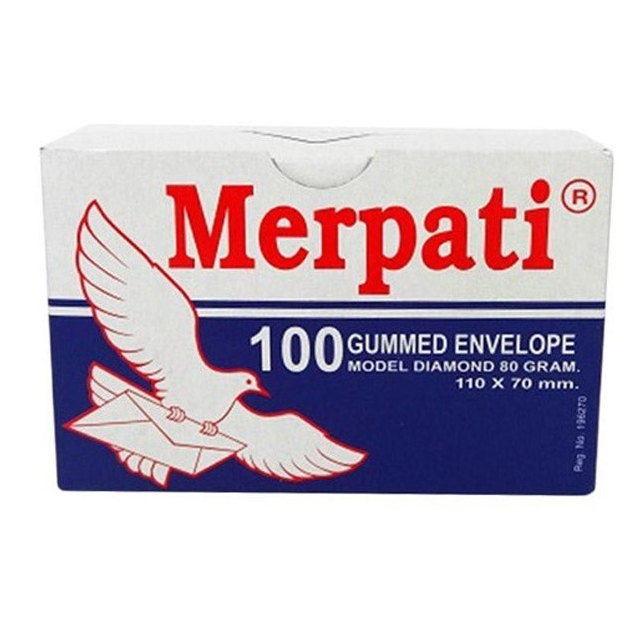 

Amplop Putih MERPATI Kecil 1 pak isi 100pcs