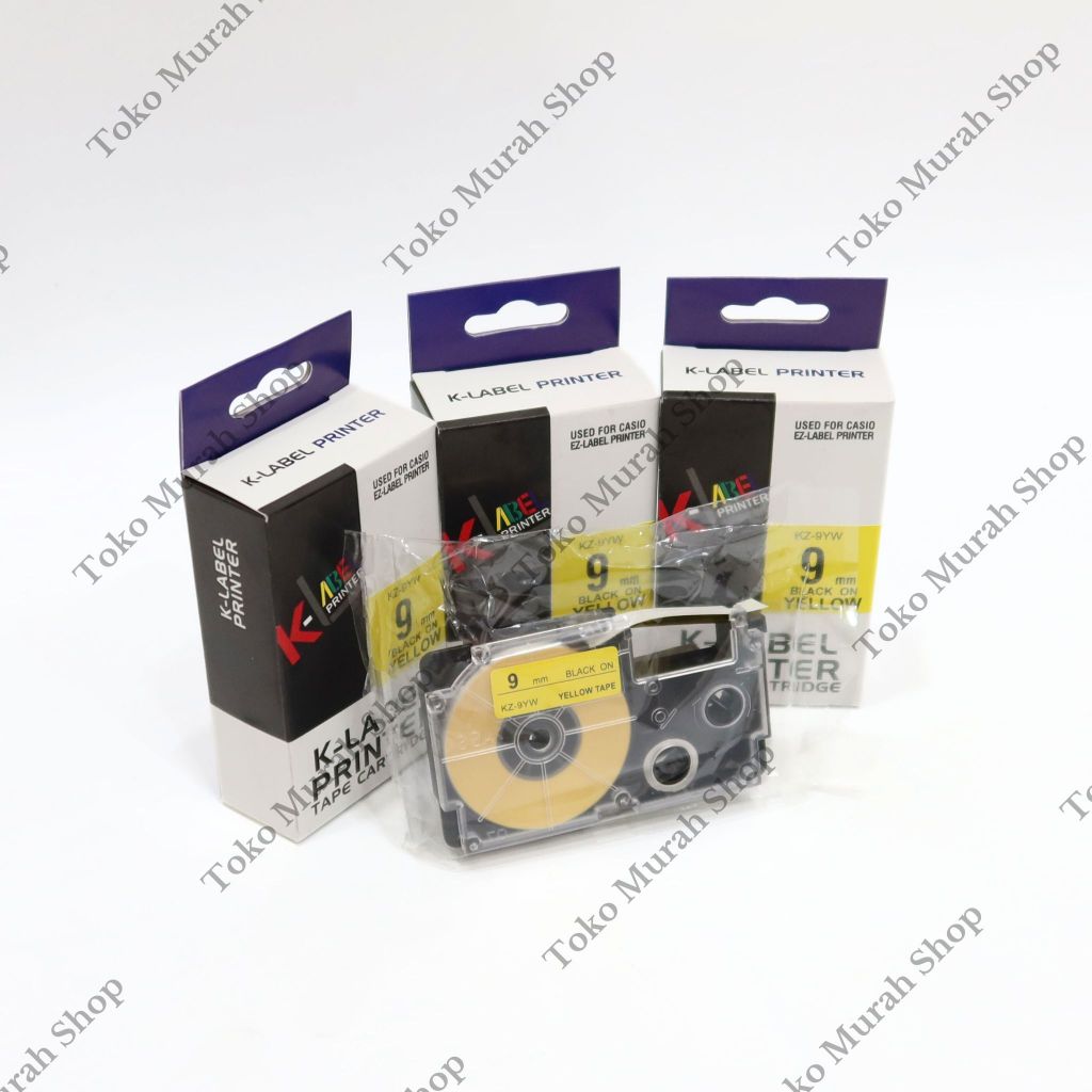 

Label 9mm For Casio K-Label Printer Tape Catridge for Casio 9mm KZ-9YW