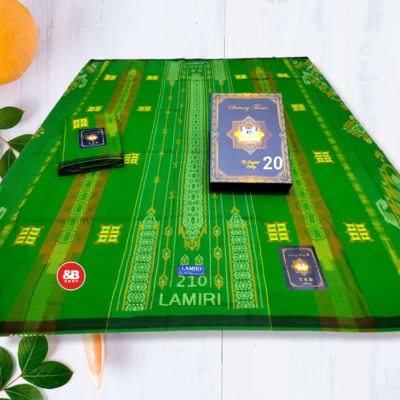 sarung lamiri TSD original motif SGT songket gunung Timbul Hijau muda/coklat/ungu/merah/hitam