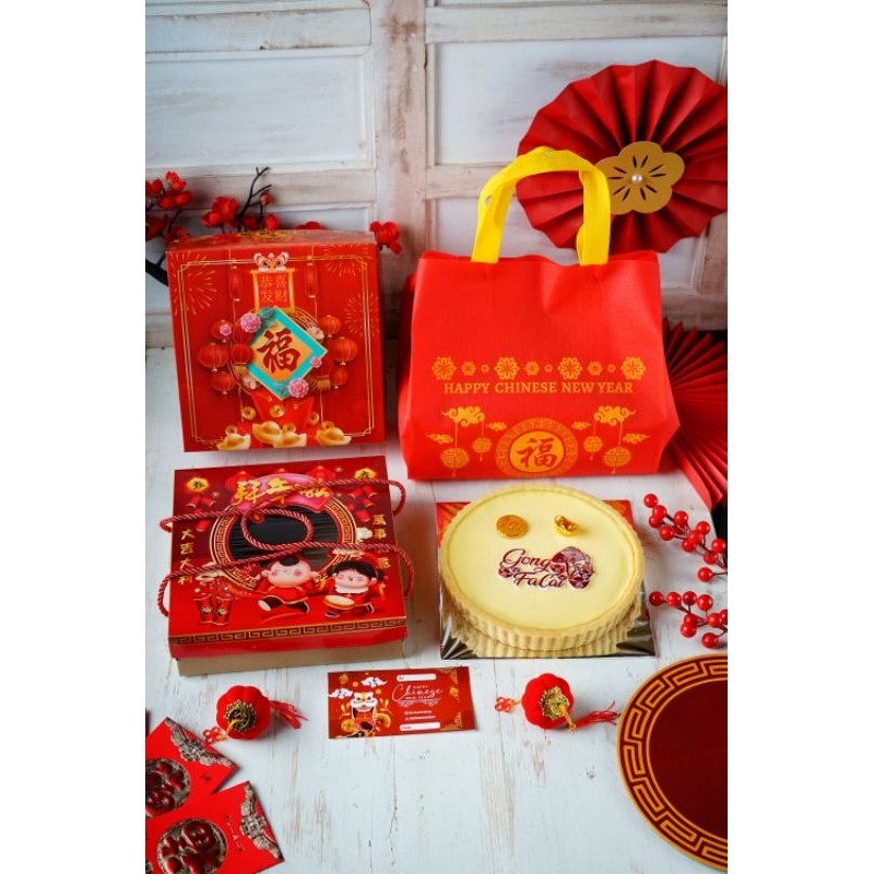 

Tart susu Hampers Imlek/ pie susu loyang Hampers CNY