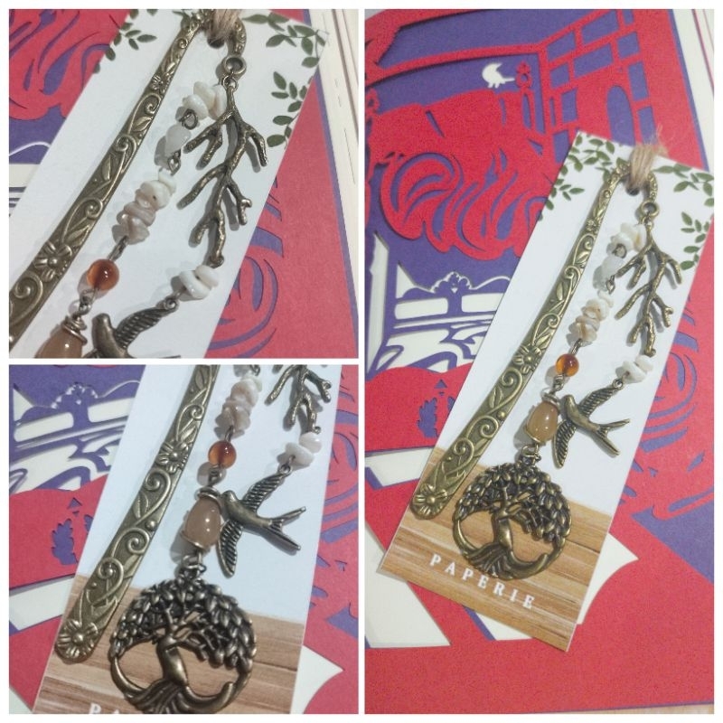 

[new] Custom Bookmark vintage pembatas buku alloy logam handmade