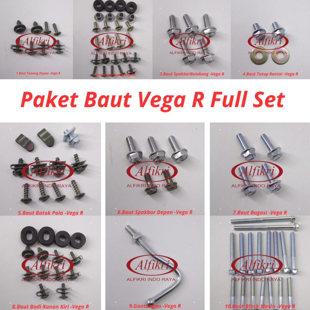 6 Vega R Full Set / Baut Yamaha Vega R New Full Body / Baut Vega R New FullSet FullBody
