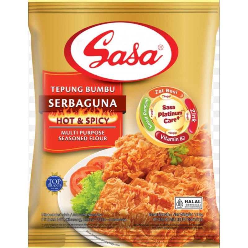 

Sasa Tepung Bumbu Hot & Spicy 210gr