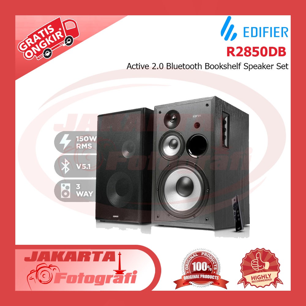 Edifier  R2850DB Active 2.0 Bluetooth Bookshelf Speaker Set  ORIGINAL
