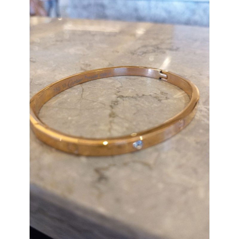 Gelang titanium  model nagita warna rose gold