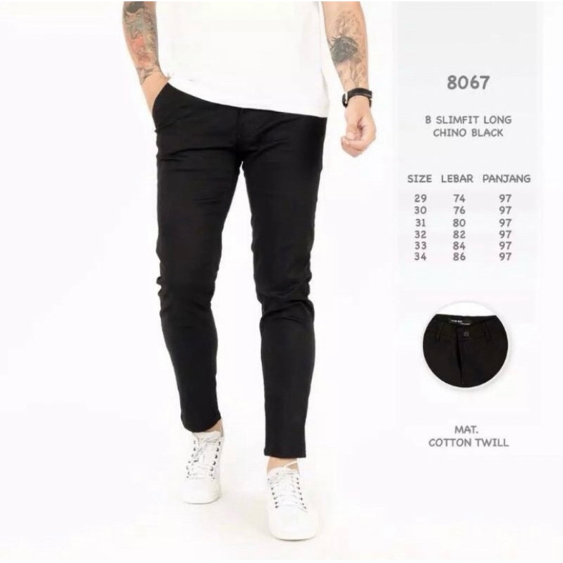 gspauthentic Celana chino pria slimfit basic kasual premium import