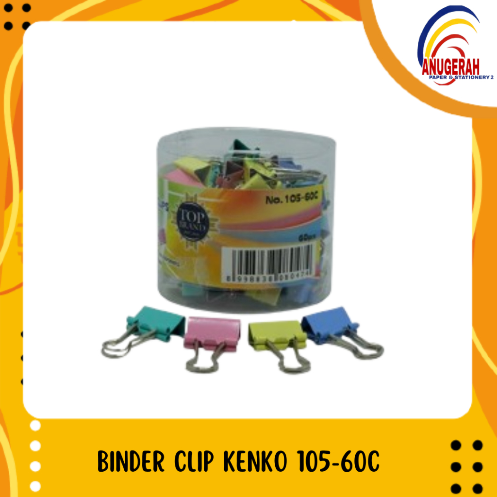 

BINDER CLIP KENKO 105-60C (PAK)