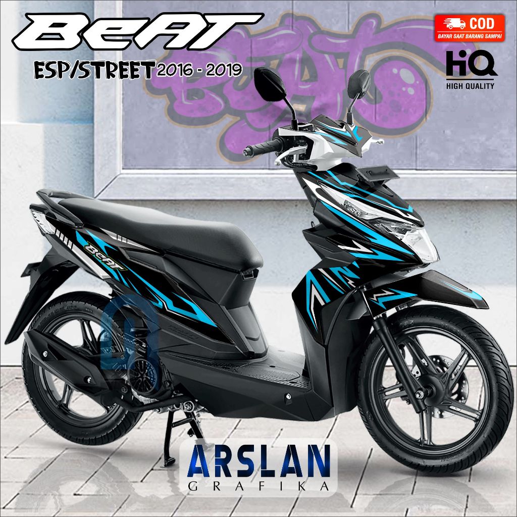 TERBARU Decal BEAT ESP RACING Full Body Stiker BEAT ESP RACING Full Body Motif Spesial RACING