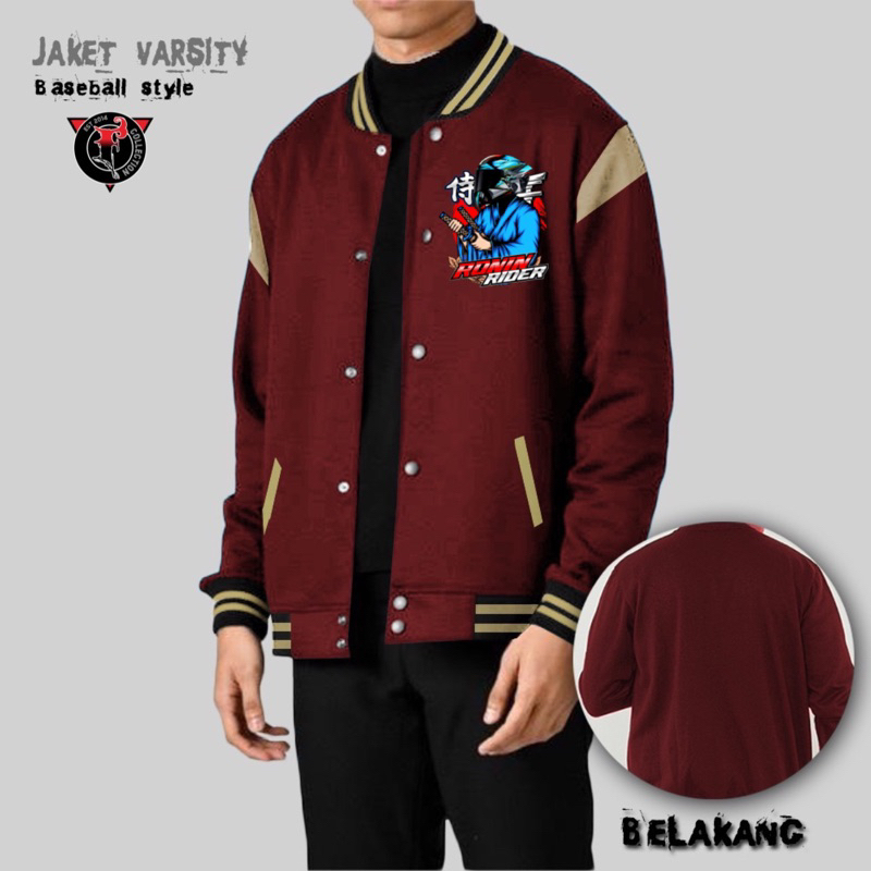 JAKET BASSEBAL VARSITY SAMURAI / JAKET RIDERS / JAKET MOTOR / BASSEBAL VARSITY