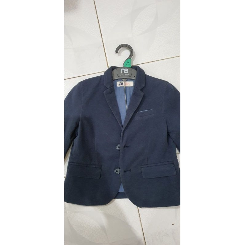 Jas Anak Cowok Blazer Biru Tua H&M Preloved