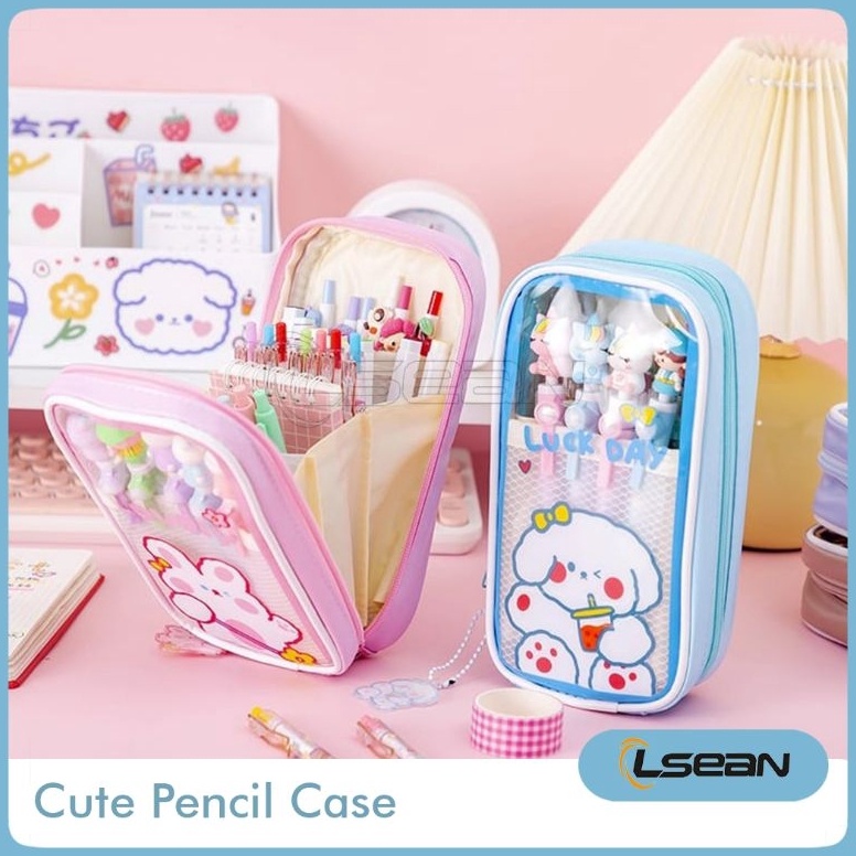 

Terlarisss Tempat Pensil Motif Kartun Lucu Korea Multilayer Anti Air Stationery Case 77