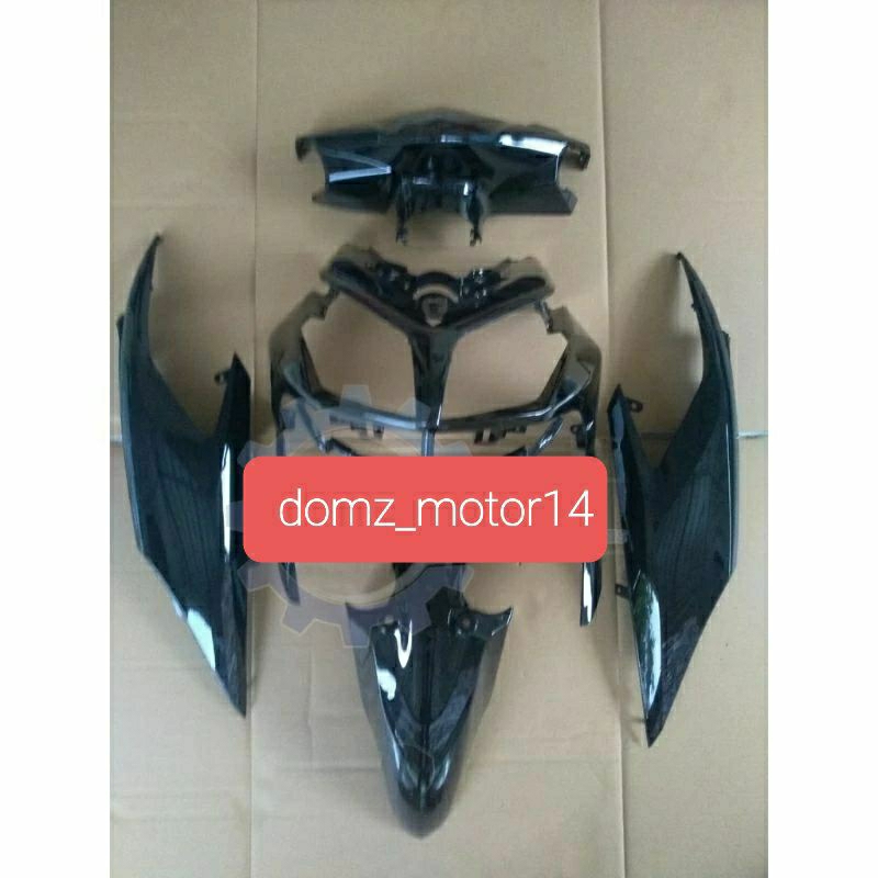 COVER BODY HALUS MOTOR HONDA VARIO TECHNO 125 WARNA HITAM
