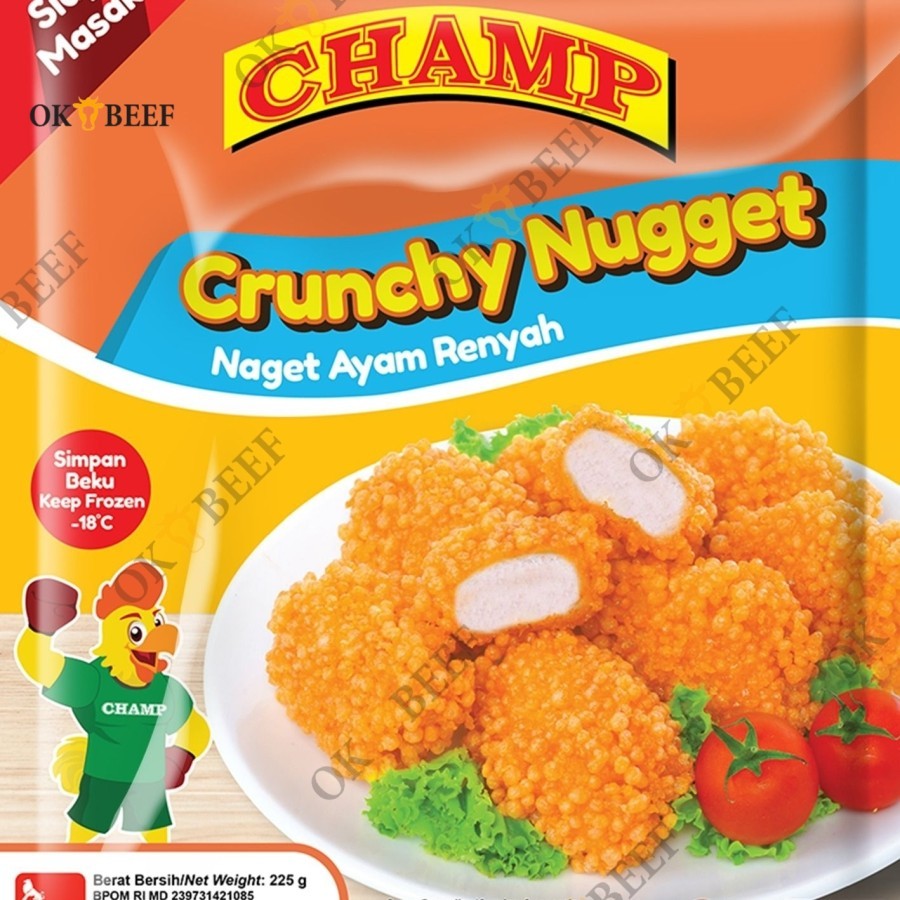 

CHAMP Crunchy Nugget / Naget Crispy Bubble / Nuget Crispy 225gr