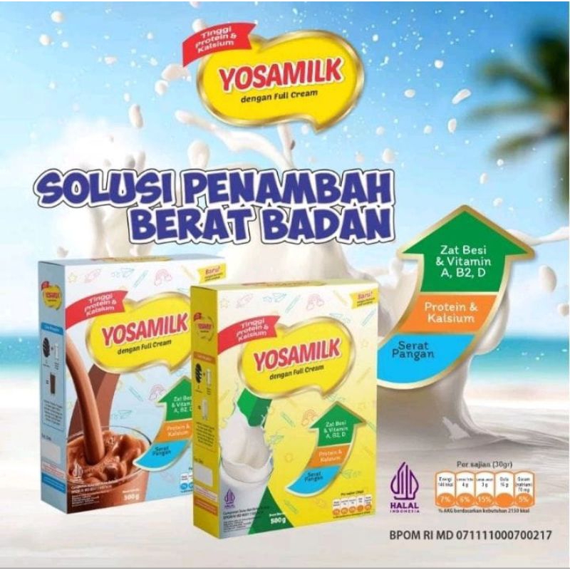 

SUSU YOSAMILK PENAMBAH BERAT BADAN DAN TINGGI BADAN