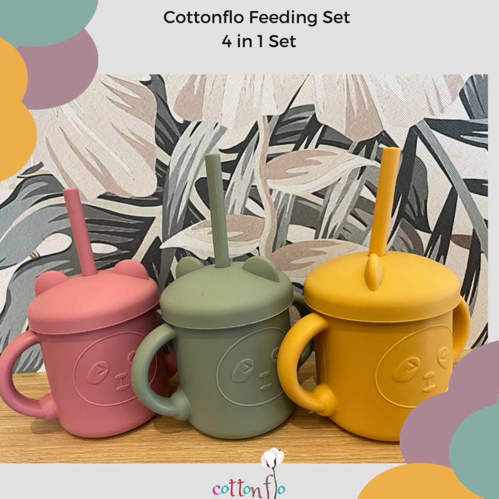 Promo Peralatan Makan Bayi Silikon Set/ Alat Makan Bayi Silikon Set/Peralatan Makan Bayi