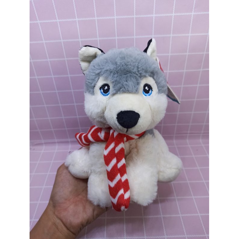 boneka anjing Husky Siberia Rusia original keeleco keeltoys super soft