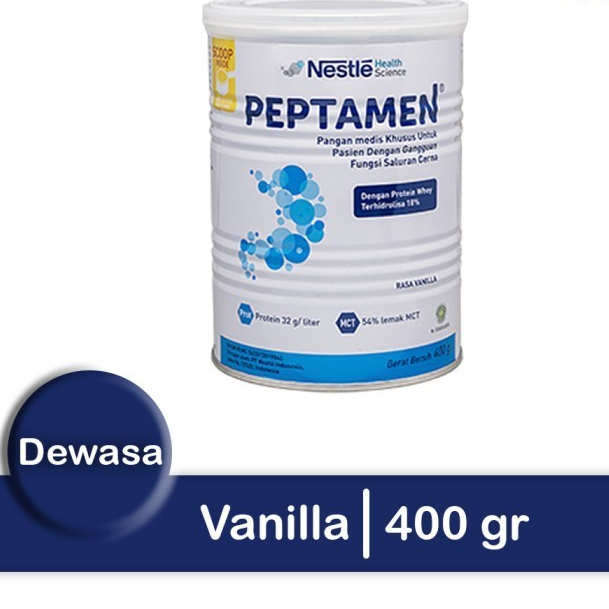 

PEPTAMEN DEWASA RASA VANILA KALENG 400GR