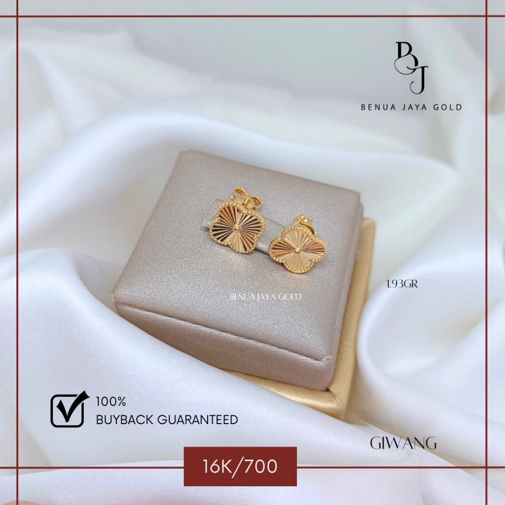 Giwang Fashion Clover Alhambra Emas 16K/700