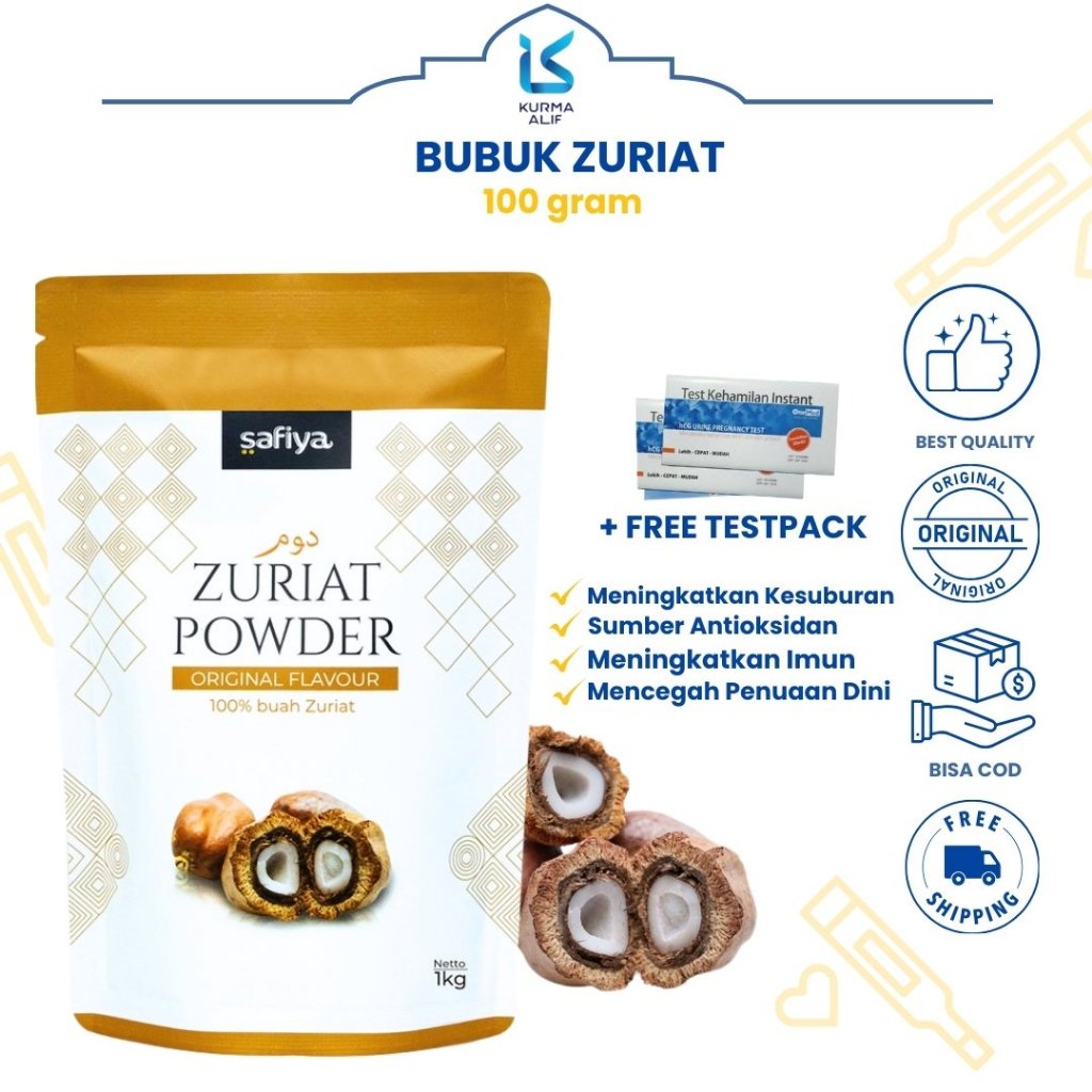 

Serbuk Zuriat 110 Grams / Bubuk Doum Murni Asli