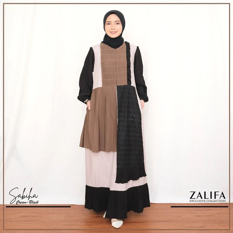 READY STOCK SABIHA DRESS BY ZALIFA