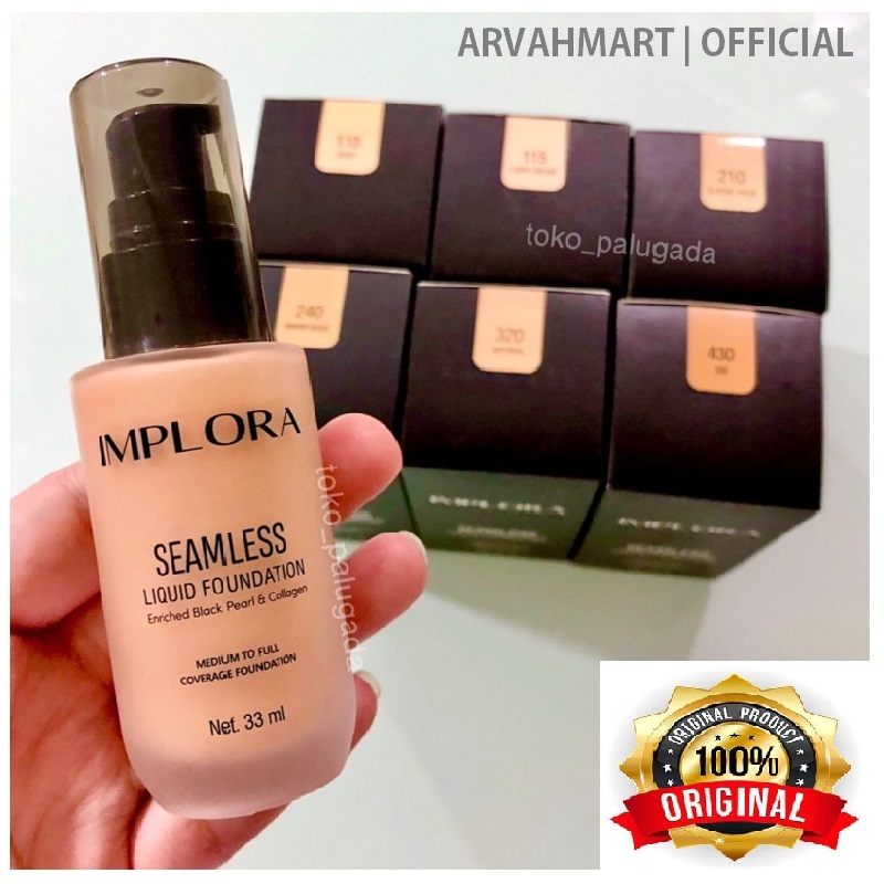 Arvahmart - ORIGINAL [BISA COD] Implora Seamless Liquid Foundation