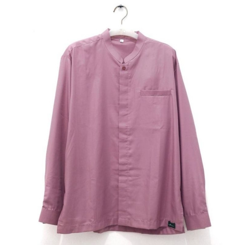 BAJU MUSLIM KEMEJA KOKO / KEMKO JAYN MQ FASHION PURPLE POLOS