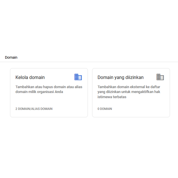 Tambah Domain Gsuite Custom