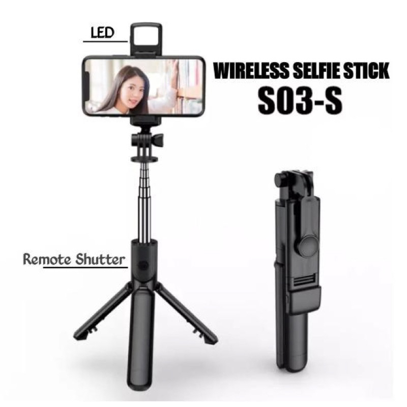 TONGSIS TRIPOD BLUETOOTH S03-S LED