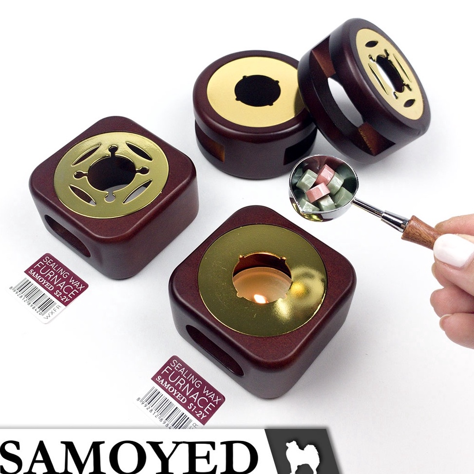 

ART R6S Tungku Lilin Segel Stempel Surat Undangan Seal Sealing Wax Melting Furnace Pot Samoyed WXFR