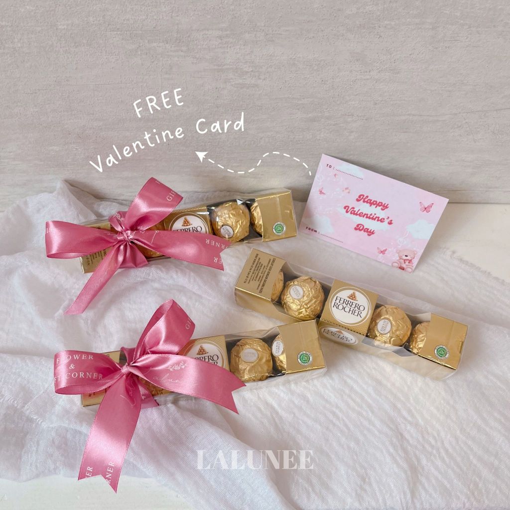 

COKLAT FERERO VALENTINE ISI 5 - HAMPERS FERRERO CHOCOLATE - KADO COKLAT VALENTINE - SOUVENIR COKLAT EDISI VALENTINE - FERRERO ROCHER VALENTINE EDITION