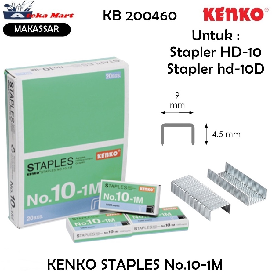 

ART E84J BOX2PCS KENKO STAPLES NO11M ISI HEKTER