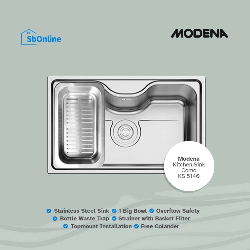 Sink Modena - Como KS 5140 - Tempat Cuci Piring