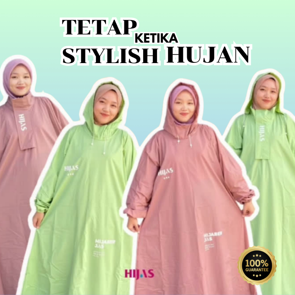 Jas hujan gamis wanita muslimah muslimah // jas hujan hijab // jas hujan wanita // jas hujan kuat da