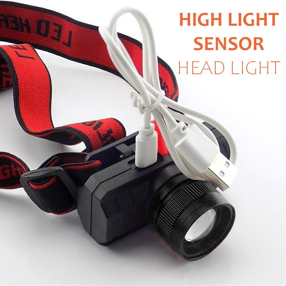 Senter Kepala Terang Jarak Jauh 200000 Lumens