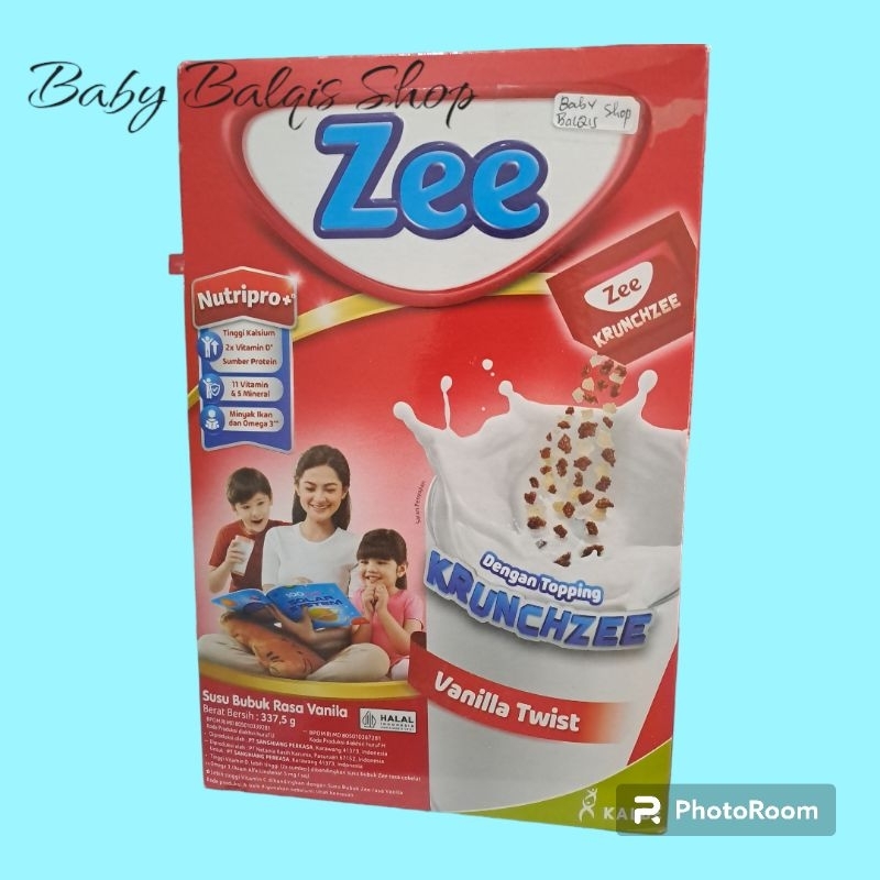 

Zee Susu Bubuk Krunchzee Vanilla Twist - cokelat 337,5 g
