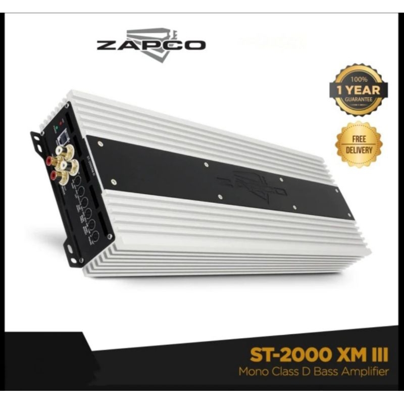 POWER AMPLIFIER MOBIL MONOBLOK ZAPCO ST-2000XM III (BARANG BNIB ORIGINAL RESMI ZAPCO INDONESIA)