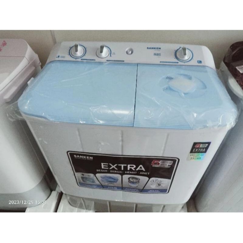 MESIN CUCI 2 TABUNG SANKEN TW-9110BU / TW-9110 LOW WATT