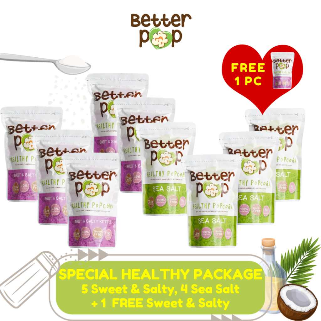 

BetterPop Special Healthy Package 9pcs + 1pc FREE