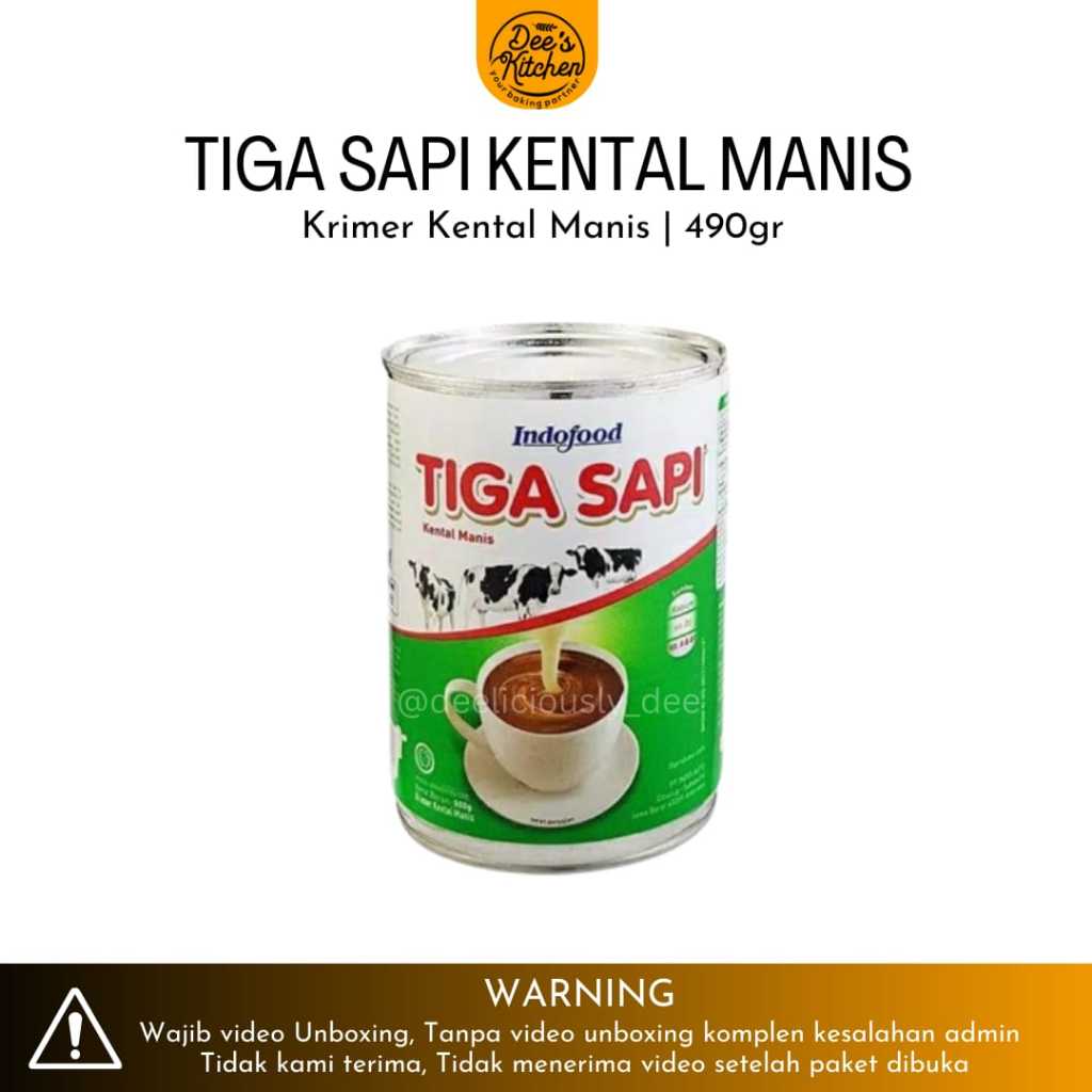 

Susu Krimer Kental Manis Indofood Tiga sapi 490gr