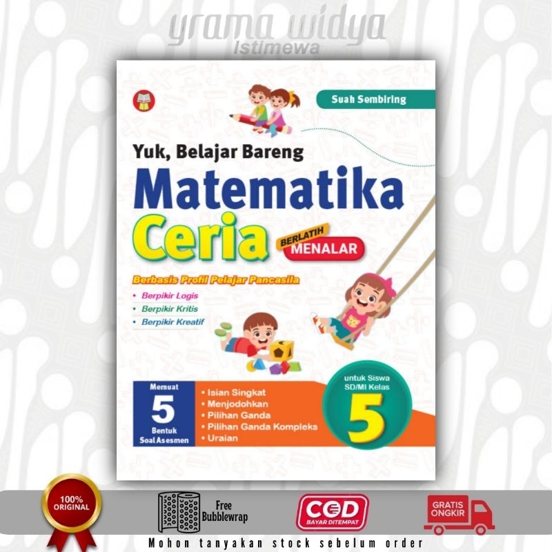 BUKU YRAMA WIDYA YUK, BELAJAR BARENG MATEMATIKA CERIA UNTUK SD/MI KELAS 5, KURIKULUM MERDEKA