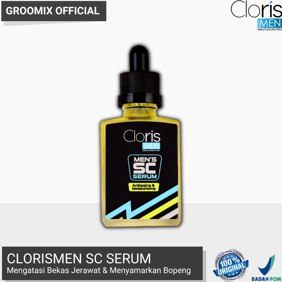 Serum Bopeng Pria SC Serum Clorismen Penghilang Scar Bopeng Bekas Luka Dan Jerawat Cowok C9