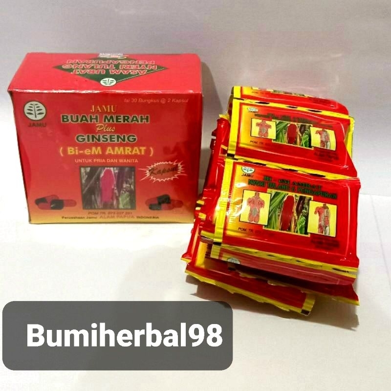 Bi em Amrat Buah Merah Papua Kapsul Asli