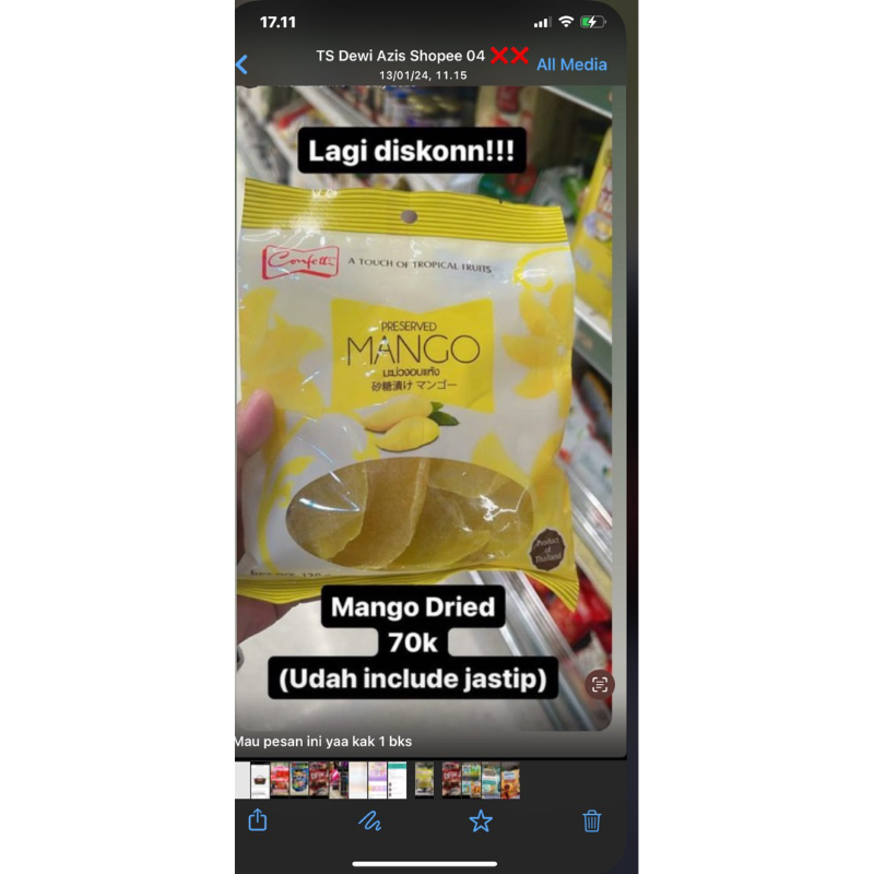 

Dried Mango ori Bangkok